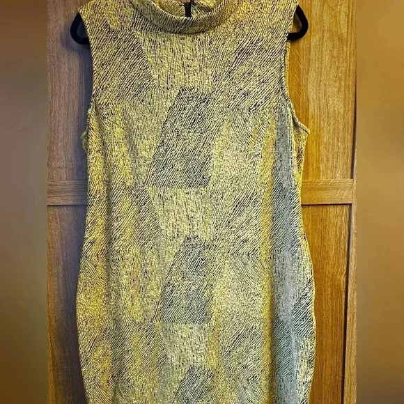 Sharagano Mock Turtleneck Sleeveless Dress (sz 16) - Picture 2 of 7